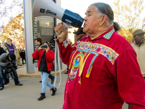 Clyde Bellecourt, a leader of the American Indian Movement and member of the Ojibwe, led the protests at the U of M.