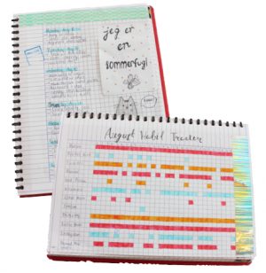KEEPING TRACK. Senior Elena Macomber creates and uses bullet journals to keep track of both her intrinsic and extrinsic goals daily, weekly, and monthly. “[Having goals] makes me happier and definitely more organized because they [involve things] that are important to me,” Macomber said.