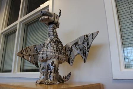 Dragon sculpture wows student body