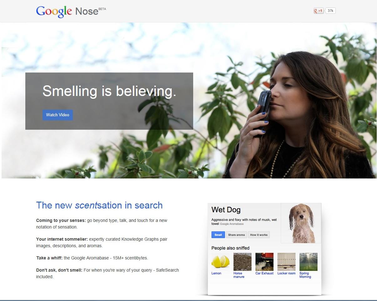 Google Nose how to play an April Fool s joke The Rubicon