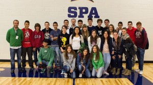 Spanish exchange students depart