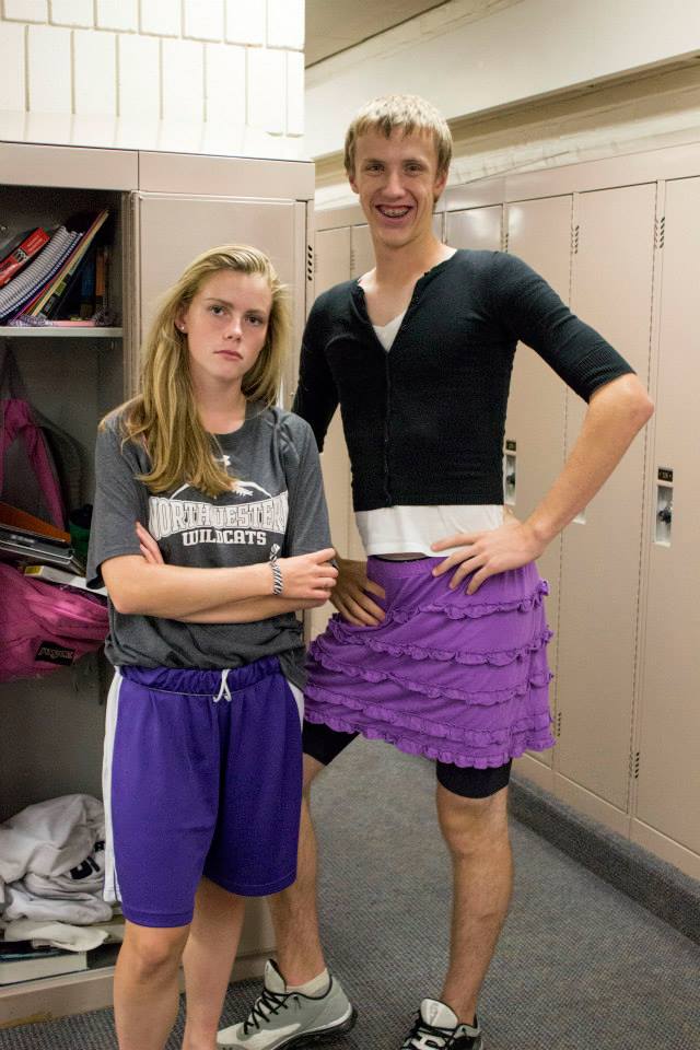 Senior Harrisen Egly and junior Julia Hansen dressed like each other on Sept. 26. 