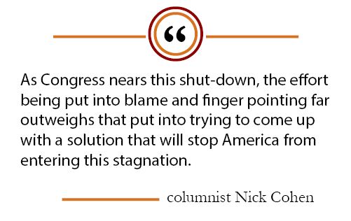 Column: Lack of cooperation between Democrats and Republicans leads to government shutdown