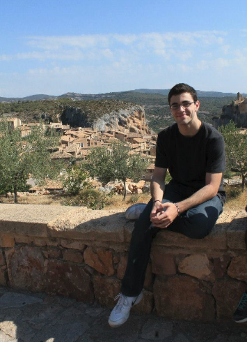  Senior Nate Truman sits  in Alquézar, a municipality inside of  the Sierra de Guara National Park.  Alquézar is built on a limestone out crop and west of the Rio Vero. “There is maturity, open mindedness, [and] a wider perspective that I have now that I didn’t have when I left the U.S,” Truman said.