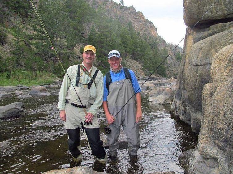 Senior Nick Hoffmann and his father Chris Hoffmann go fly fishing regularly. “I really enjoy fishing with my dad because every time I go with him he teaches me something new about fishing..., Nick Hoffman said. 