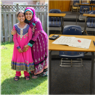 Junior Aliza Rahman poses for a photo on Eid Al-Adha last year. This year, the PSAT occurred on the same day as the Muslim holiday on Oct. 16. Before the test Rahman said, “I just don’t want it to come on a holiday... No one should have to take a PSAT on a holiday.”