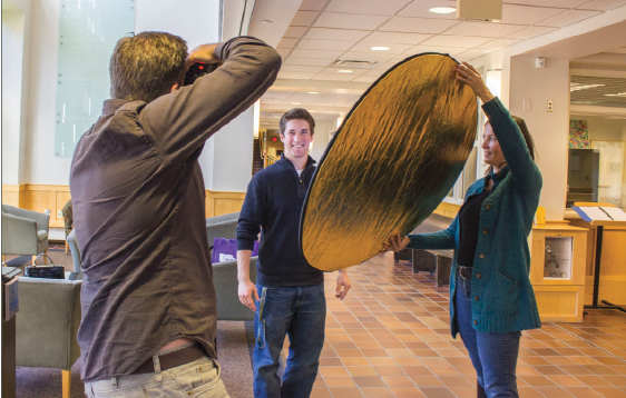 Senior Nick Cohen poses for his senior brunch photo. “Generally it’s a time to come together with the parents, for whom senior year has a lot of emotional pulls,” Upper School Dean of Students Judy Cummins said. 