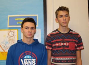 Sophomores Karsten Ruinquist and Sam Matenaer are excited for this season, “we have a small team that is pretty young, but we still have pretty strong swimmers. We have a new coach this year and we’re excited to be able to work with her,