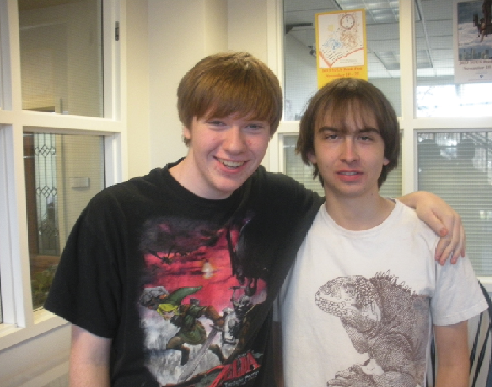 Junior Evan Leduc and senior captain Phillip Swanson are excited for this fencing season, "we seem to have a great team dynamic and mix of skill levels," Leduc said.