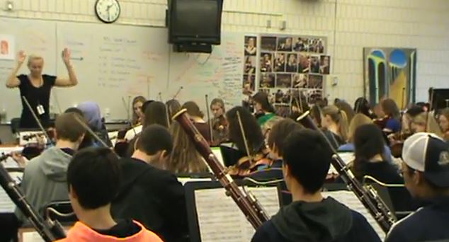 Pops Concert Preview: Academy Symphony and Honors Sinfonia practice Star Wars medley