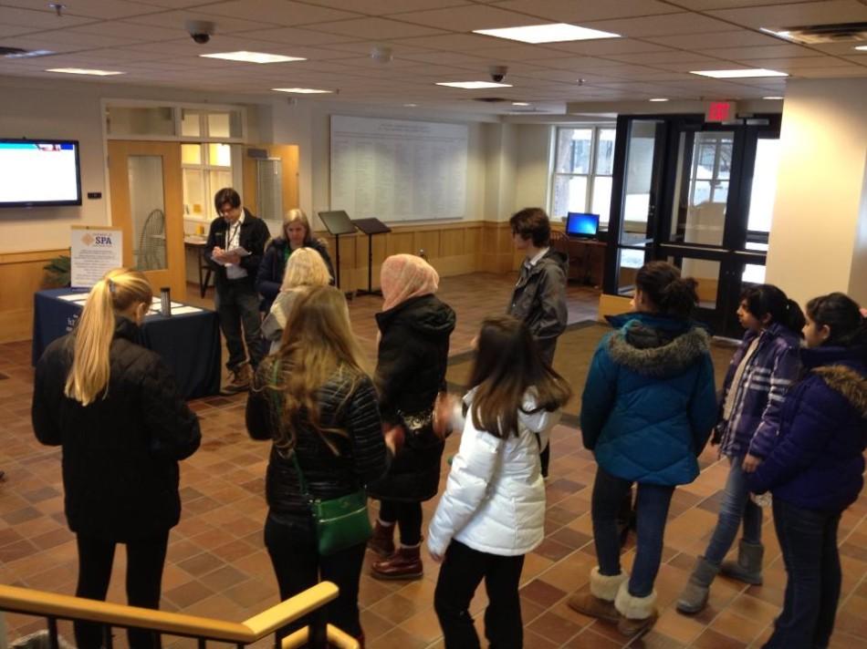 A group of St. Paul Academy and Summit School students head out  to a Keystone Meals on Wheels activity on Mar. 7. 