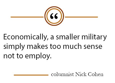 Column: Downsizing the military would bring financial benefits