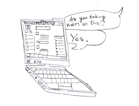 Classroom computer use creates opportunity for distractions