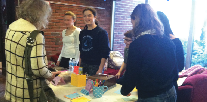 Members of SSJ sold baked goods at Upper School productions of Once On This Island to raise money for human rights.