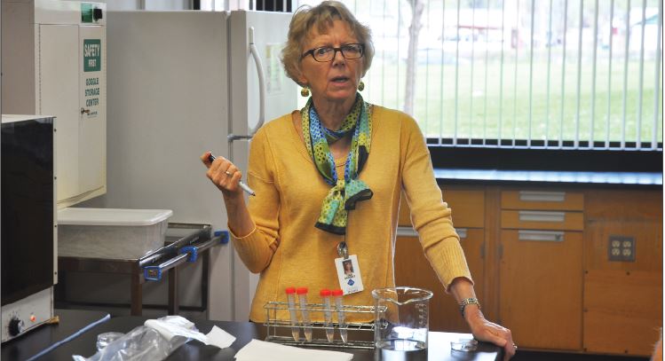 Upper School biology teacher Tina Barsky will miss interacting with her students. “It’s heart warming,” she said.