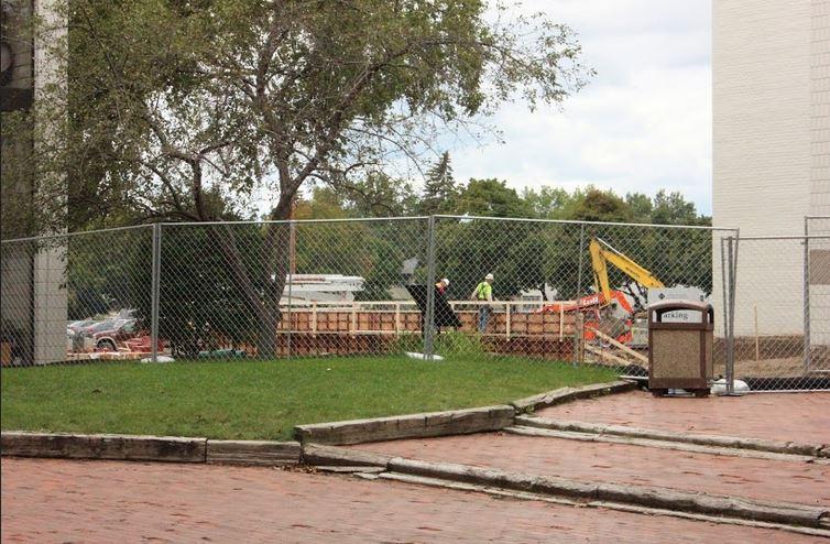 Construction on the Randolph Campus continues during the school day. Im really pumped to have a theater, Schoonover said. Schoonover is a member of SPAs drama program and, like her fellow actors, looks forward to performing in SPAs very own theater.