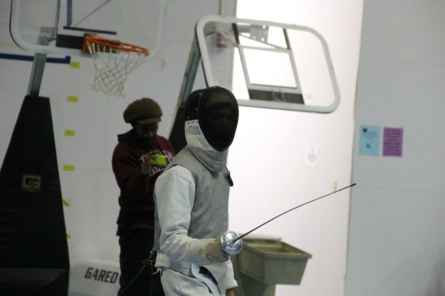 Sophomore Sal Ciresi participates in a fencing match at  the Twin City Fencing Club during the 2013-14 season. Anybody is welcome because anybody can learn and do well,” sophomore captain Colin O’Hern said.
