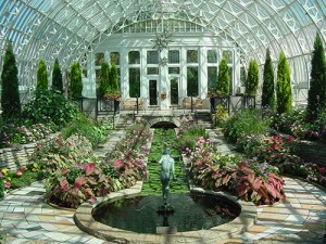 While some outdoor exhibits may be closed in the winter, the Conservatory at Como Zoo it open year round and is very warm and beautiful.