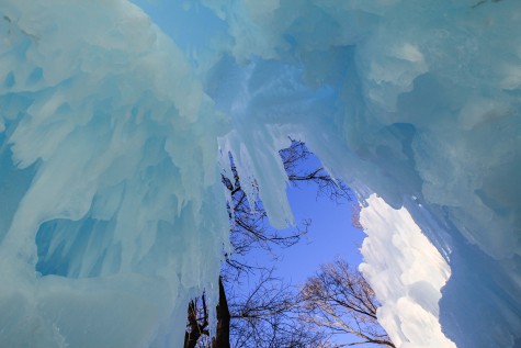 Walking through the ice castles gives a new perspective for viewing the Minnesota winter.