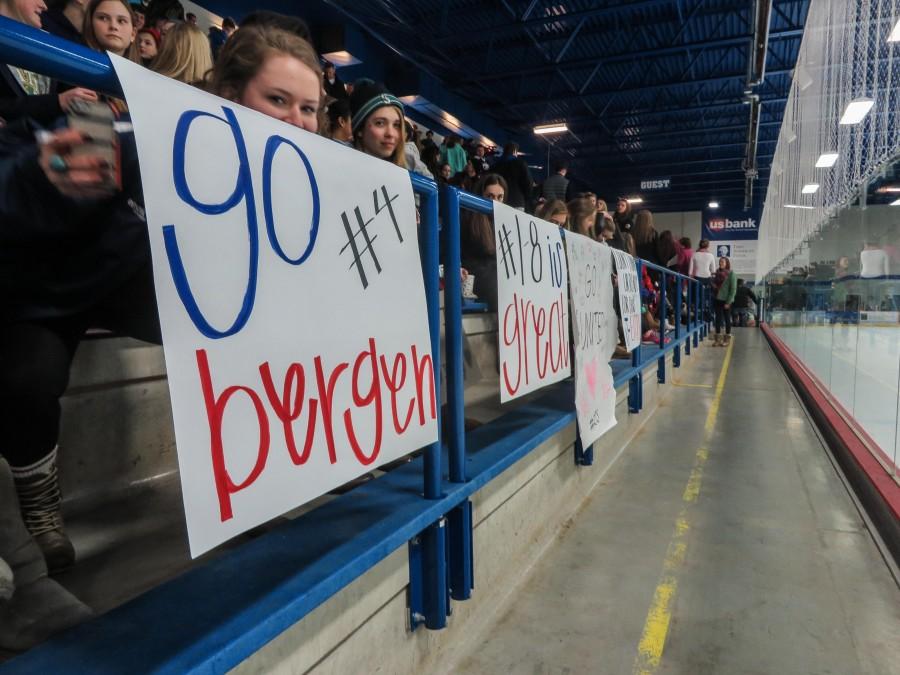 The student section was lined with signs made for various United players.