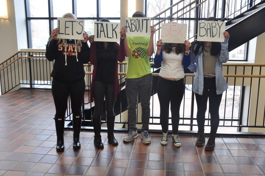 students hold up signs displaying the message “Let’s Talk About Sex, Baby” which is from a song by Salt-n-Pepa  (1990). The message in part embodies the idea of teaching a sex-positive approach  as one way to combat rape culture. “I often see it [rape culture] in the hallways and areas of the grade levels,  but I think there are a lot more people standing up against the people that are making the [rape] jokes,” sophomore Lutalo Jones said.