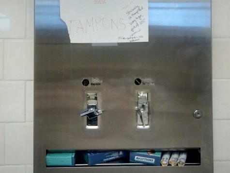 Free tampons make it to girls’ bathrooms