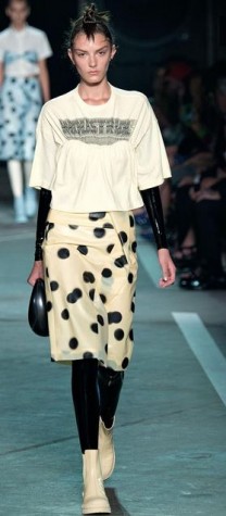 Polka dots make an appearance on the Marc Jacobs runway.