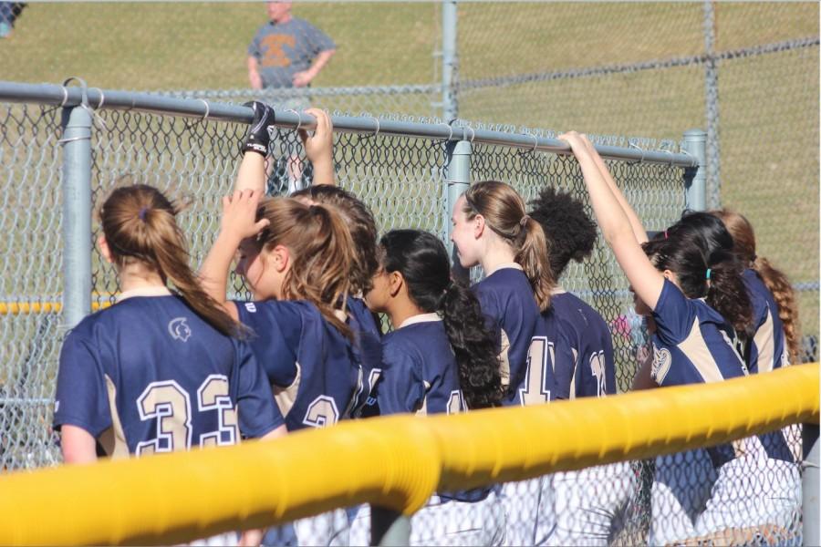 The varsity girls softball team finished with an overall record of 3-17 this year.