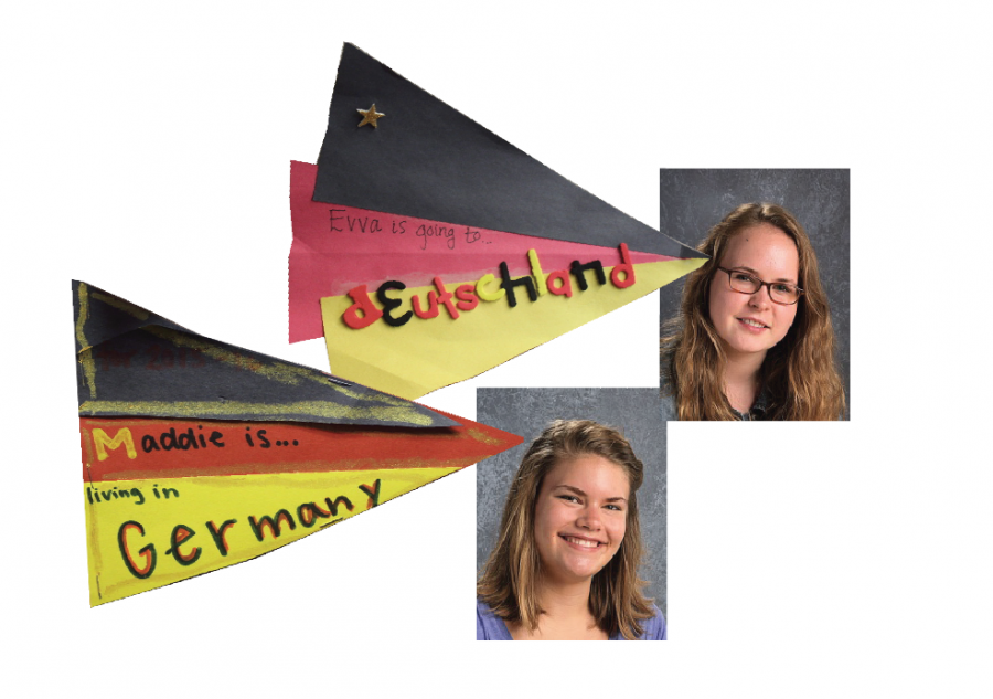 Seniors Evva Parsons and Maddie Flom-Staab will be traveling to Germany this summer to spend the year abroad with the Congress-Bundestag Youth Exchange (CBYX).  “It’s a big intense application process with interviews and all that jazz. It was like another college application.” Flom-Staab said.