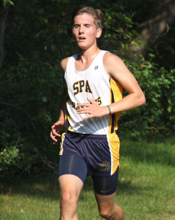 JUNIOR KYLE ZIEMER sprints during a race. “We’ve got a decent team this year, but we’re young; I think we’ll be better next year,” Ziemer said.