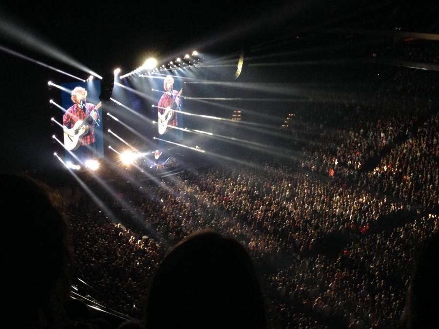 Sheeran charms the audience with songs like, "Lego House" and "The A Team." "I encourage you to ance like an idiot," Sheeran said.