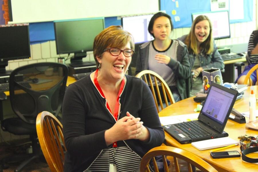 The Rubicon and RubicOnline adviser Kathryn Campbell receives the Journalism Educator of the Year award. “Journalism is so exciting and it is constantly changing. I feel very fortunate as a teacher that I chose a discipline where I’m never bored,” Campbell said.