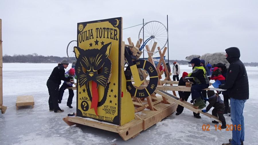 The Ouija Totter was one of the most well made and creative shanties. But there was no reason for it to be on a lake in the middle of the winter.