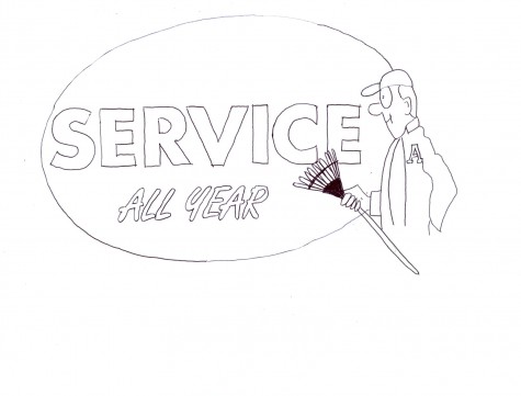 Service should be woven into daily schedule