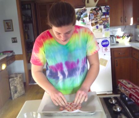 Staff Writer Jenny Sogin tried making a bowl out of peppermints. Making the peppermint bowl was very hard, and only succeeded in making me feel bad about my lack of crafting skills, Sogin said. 