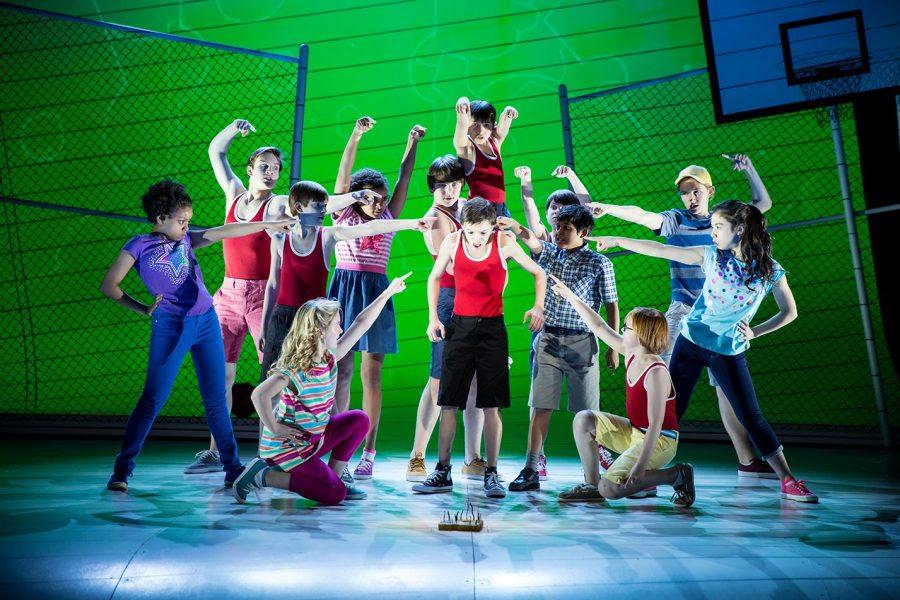 Diary of a Wimpy Kid: The  Musical is a playful show that lives up to the books. This is the "Cheese Touch" scene which revolves around a piece of moldy cheese on the playground no one will touch. It's a very fun scene with really cool choreography.