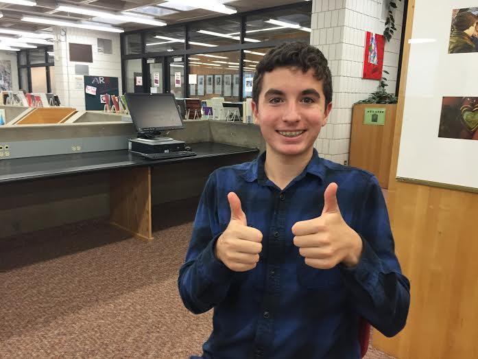 Sophomore Eli Striker was elected as a class representative for SAC. "I'm pumped," Striker said.