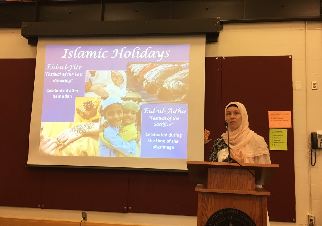 MSA hosted Christina Ferdous on Sept. 28 in Bigelow Commons to speak about Eid-ul-Fitr, Eid-ul-Adha and her experience as being a Muslim who wasn't raised in a Muslim household. "I studied it [Islam] for several years and then decided that it most closely aligned with my own innate beliefs," Ferdous said.