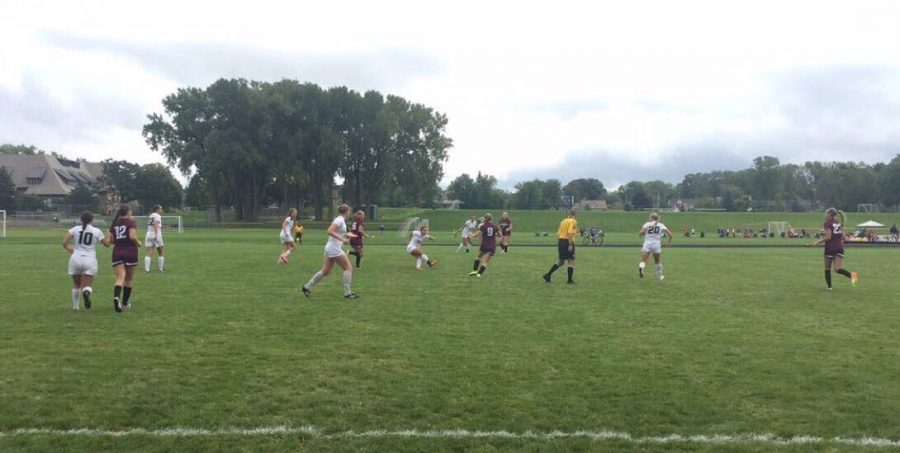 Girls Varsity Soccer loses 4-2 to South St.Paul in the home opener on Aug. 27.