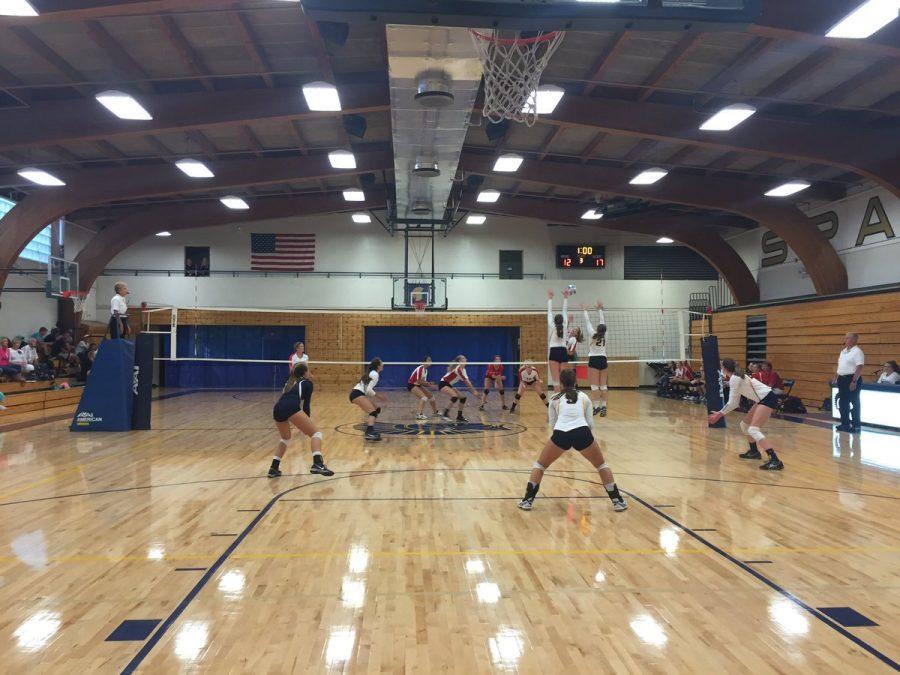 Girls Varsity Volleyball loses their Aug. 26 match to St.Croix.