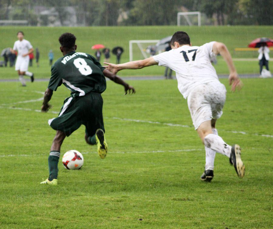 Boys soccer lights up the field before storm hits