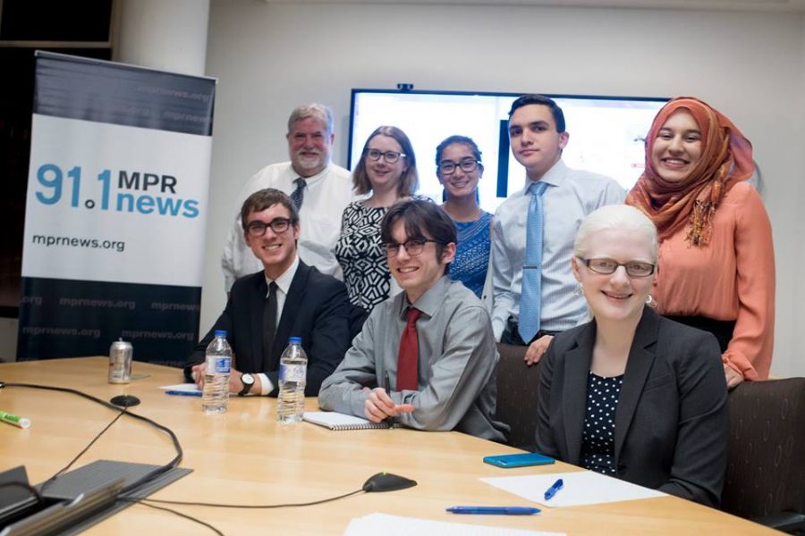 Senior debaters Raffi Togrhamadjian, Shefali Bijwadia, Noor Qureishy, Sarah Wheaton, Henry Ziemer, Coleman Thompson give a live analysis of the Sept. 26 presidential debate at MPR headquarters. 