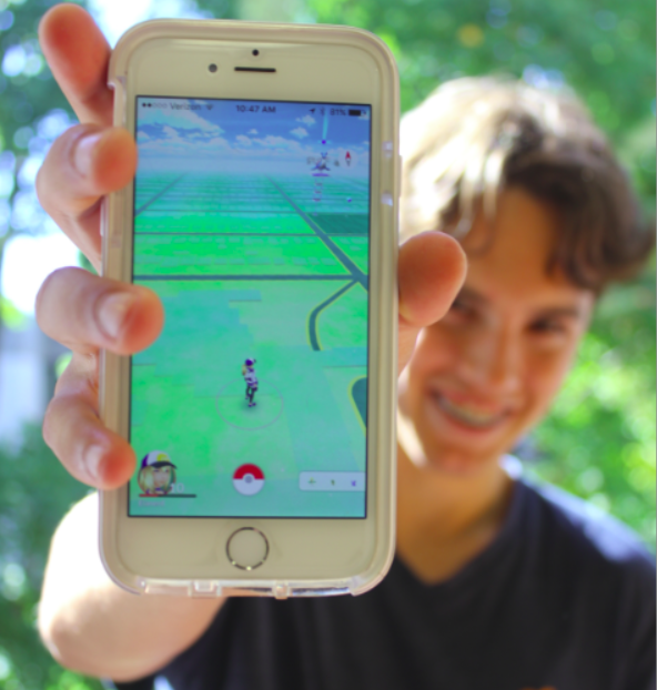 Freshman Fremont Forsberg is just one of many students who enjoy Pokemon Go. 