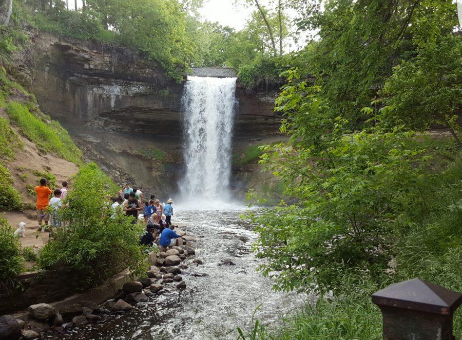 Minnehaha Falls provides both easy and challenging trails in a scenic environment.