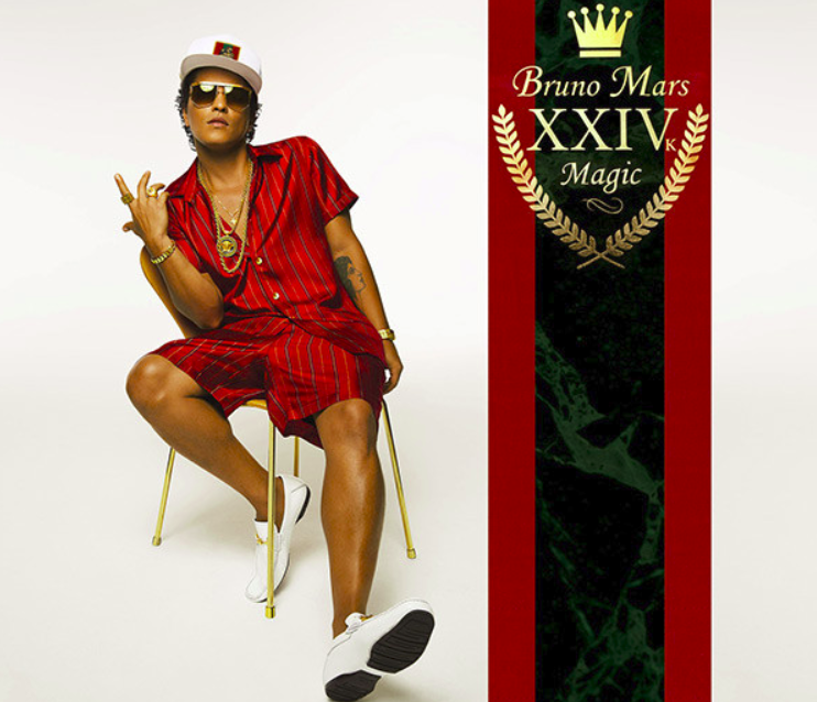 Bruno Mars provides yet another groovy set of songs for his patient listeners, his last album Unorthodox Jukebox was released in 2012. Fair Use Image: