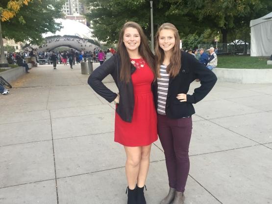 Bean there together. Emily and Delaney Carter in Chicago. “It’s fun to see her,” Carter said, “but it sometimes gets kind of annoying because I’m so used to not having her home --and then she’s just there.” Carter said.