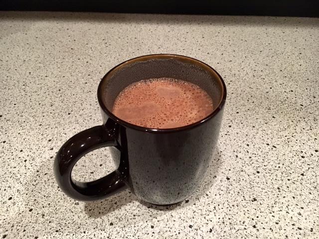 This quick and easy soy hot chocolate should be enjoyed right away to take full advantage of the froth.