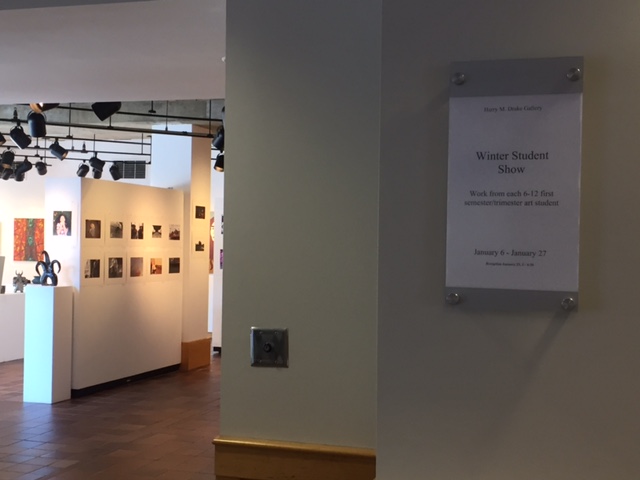 The yearly Winter Art Exhibition highlights student art work made during the first semester of school. "It’s important to put your hard work into all your pieces because you don’t know which one will be chosen, and you want to proud of the one that is [chosen]," 9th grader Clark Waltz said.