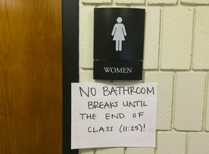 When students take bathroom breaks, they often use them to do a multitude of things, fill their waters, talk to their friends, and wander the halls. With classes happening every other day, its harder for teachers to track how often their students are leaving.