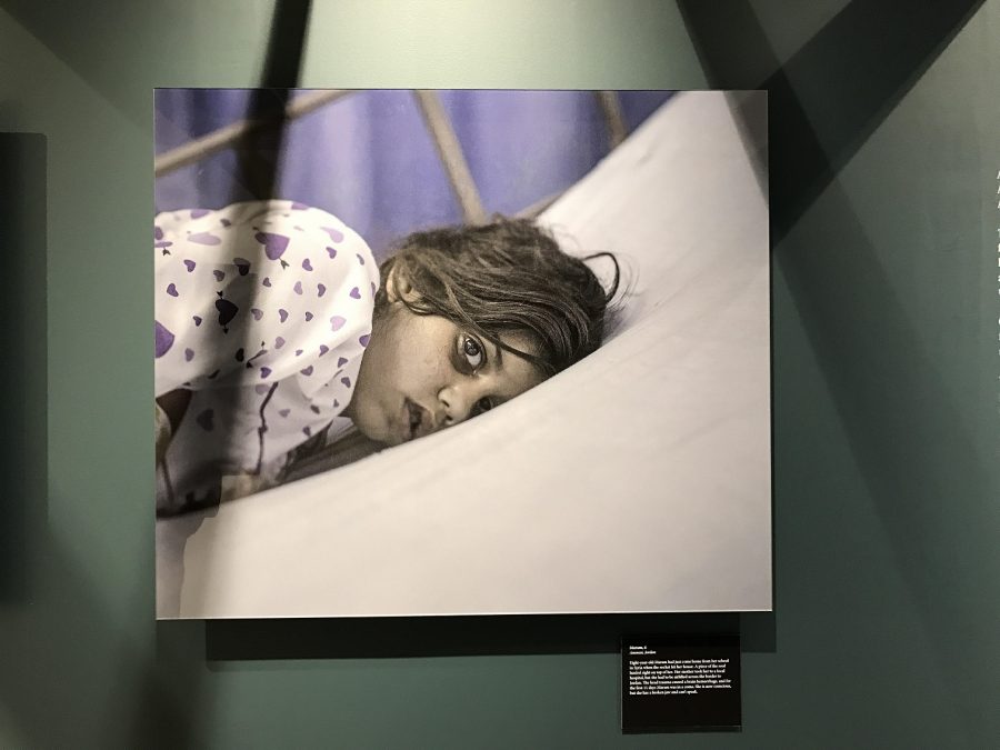Where the Children Sleep displays images and the stories of real children fleeing their homes in Syria